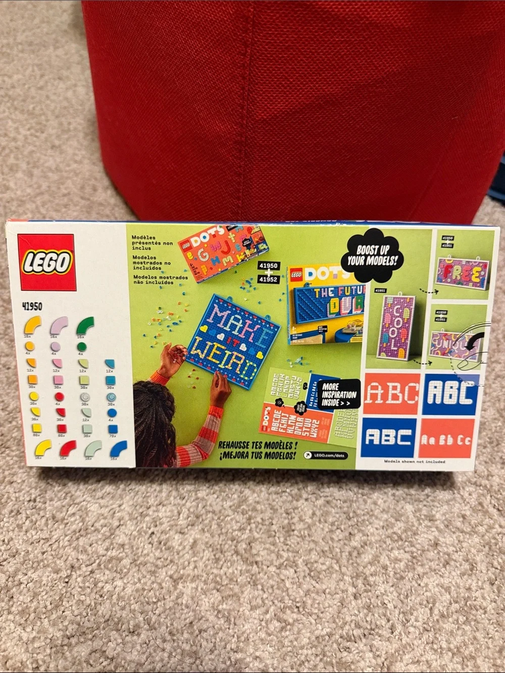 New in Box LEGO DOTS Lettering Craft Kit - Bright Multicolor